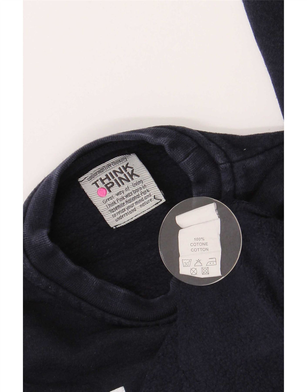 Think Pink Sweat-shirt graphique coupe régulière pour garçon 4-5 ans Bleu marine