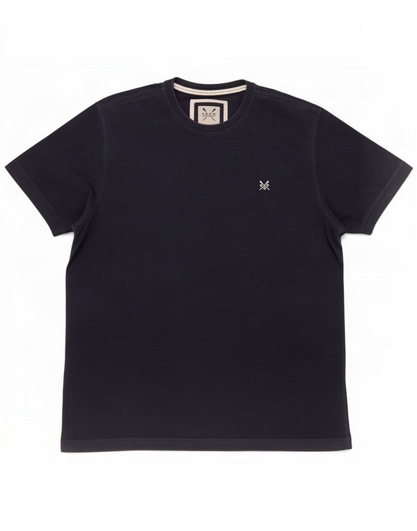 Crew Clothing T-Shirt Homme Top XL Bleu Marine Coton