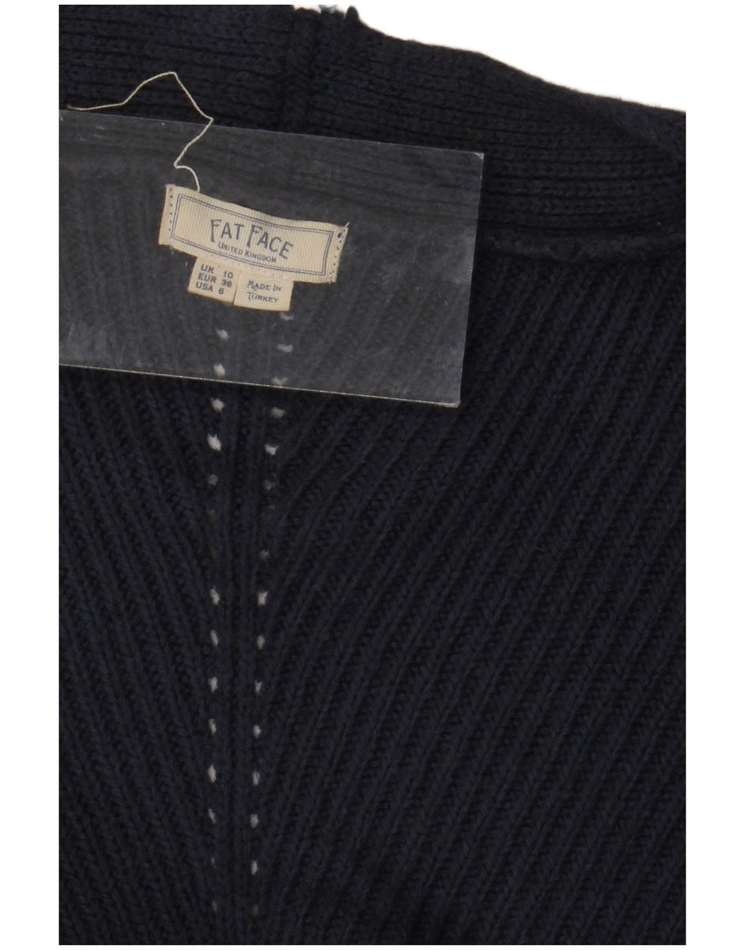 FAT FACE Womens Oversized Longline Cardigan Sweater UK 10 Small  Navy Blue