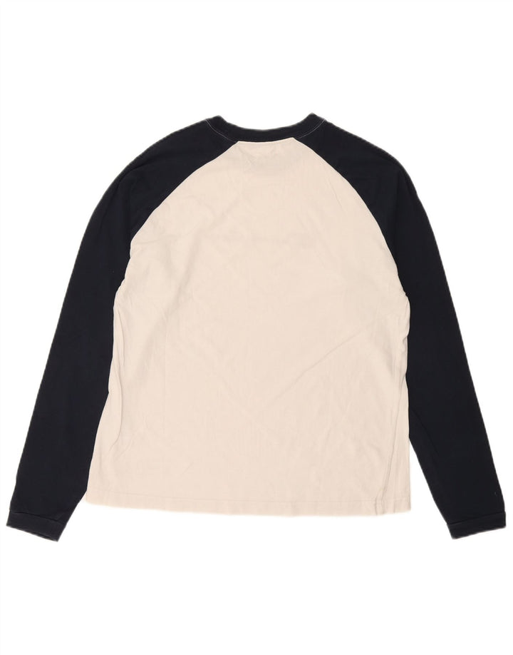 Champion Haut à Manches Longues Heritage Graphic Homme Blanc Moyen Colorblock