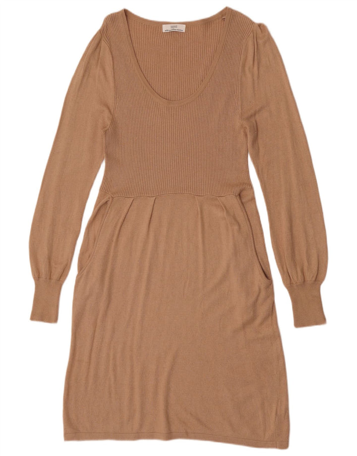 Marks & Spencer Robe pull pour femme UK 44 Viscose beige moyen