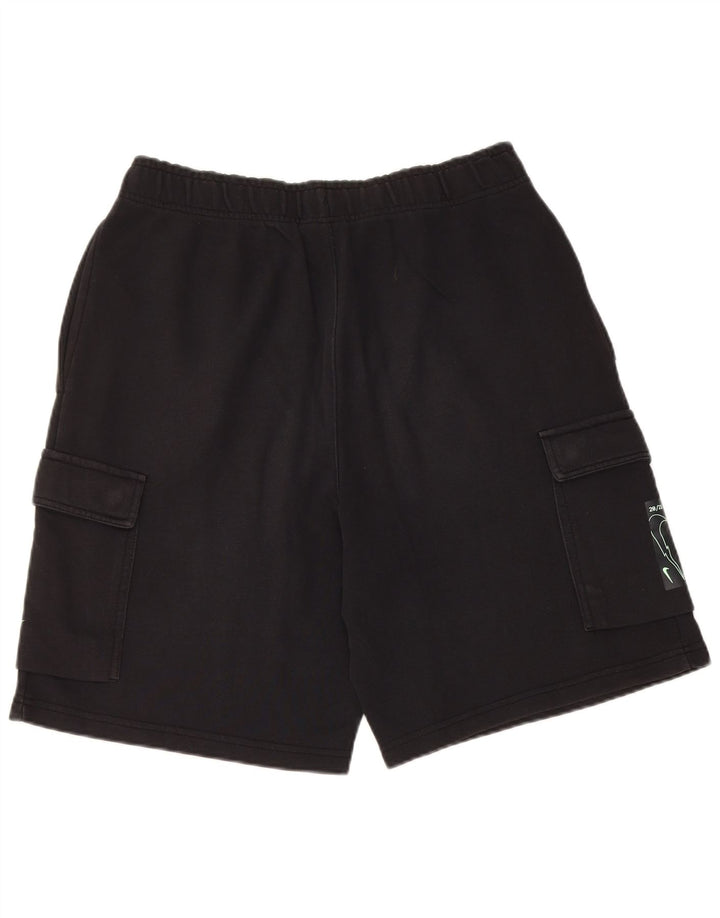 Nike Short de sport coupe standard pour homme en coton noir moyen