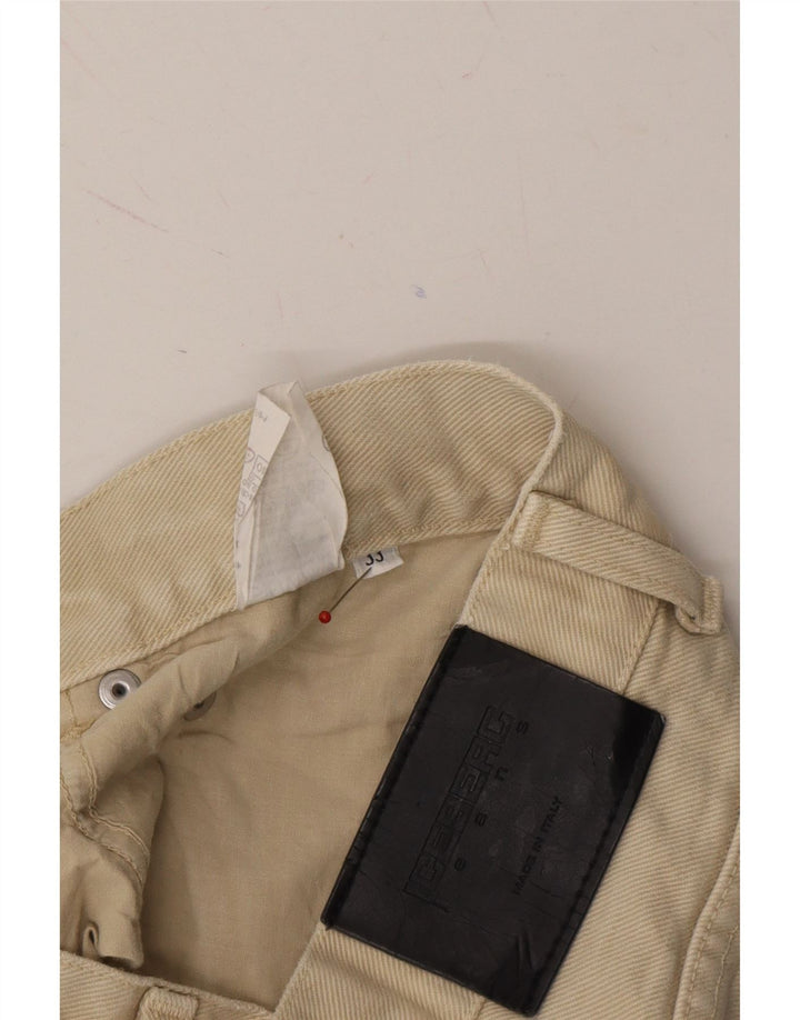 ICEBERG Mens Cropped Jeans W33 L24 Beige Cotton Vintage Iceberg and Second-Hand Iceberg from Messina Hembry 