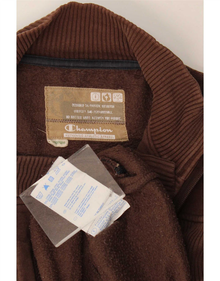 Champion Veste de Survêtement Homme Marron Moyen Coton