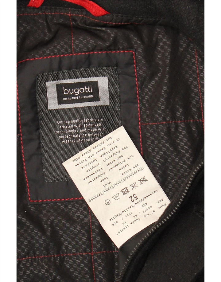 Bugatti Manteau Coupe-Vent Homme IT 52 XL Laine Noir