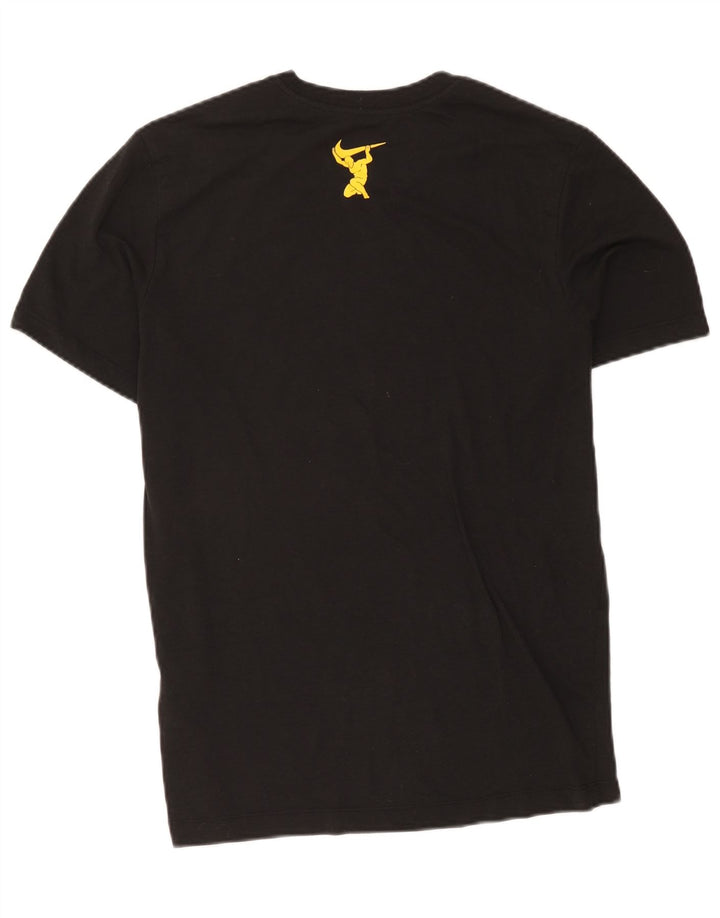Nike T-shirt graphique pour femme UK 14 Noir moyen Polyester