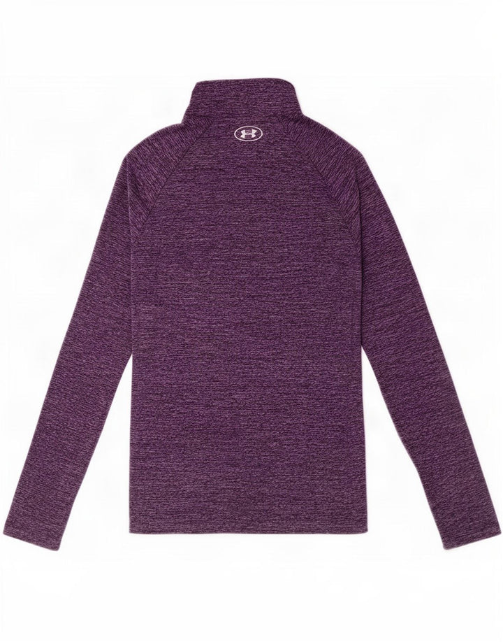 Under Armour Haut de survêtement Heat Gear pour femme UK 14 Violet moyen