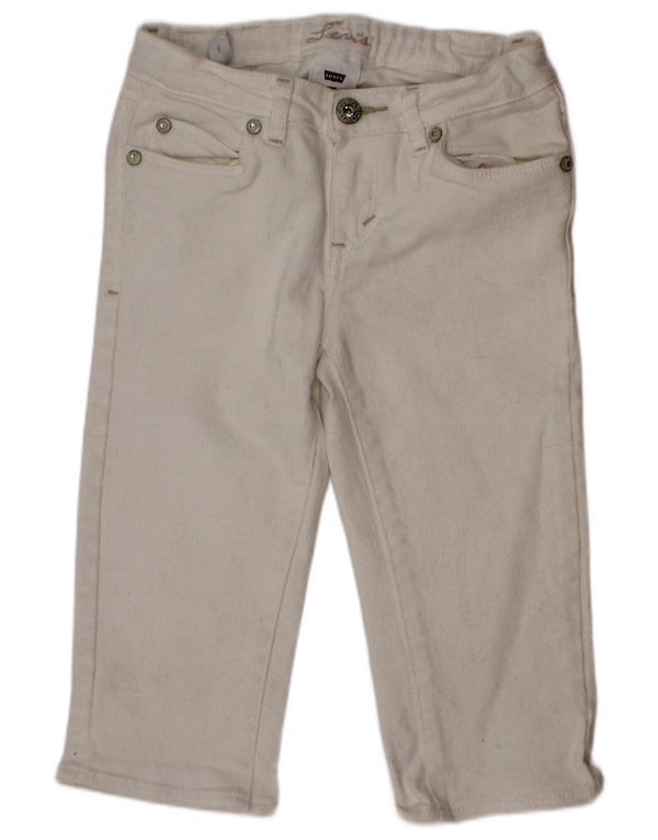 Levi's Jean droit fille 6-7 ans W22 L13 coton blanc