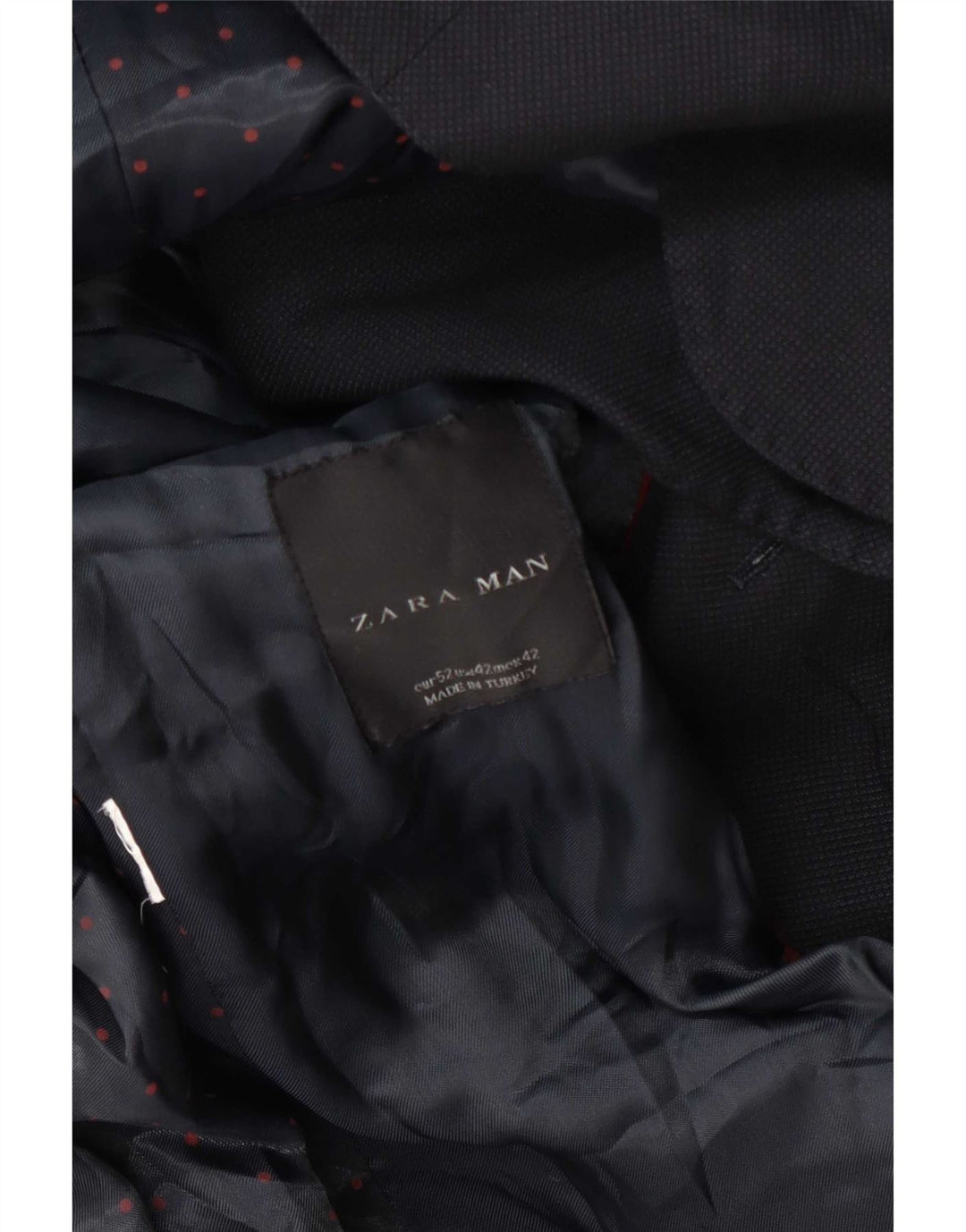 Zara Veste Blazer 2 Boutons Homme EU 52 Large Bleu Marine