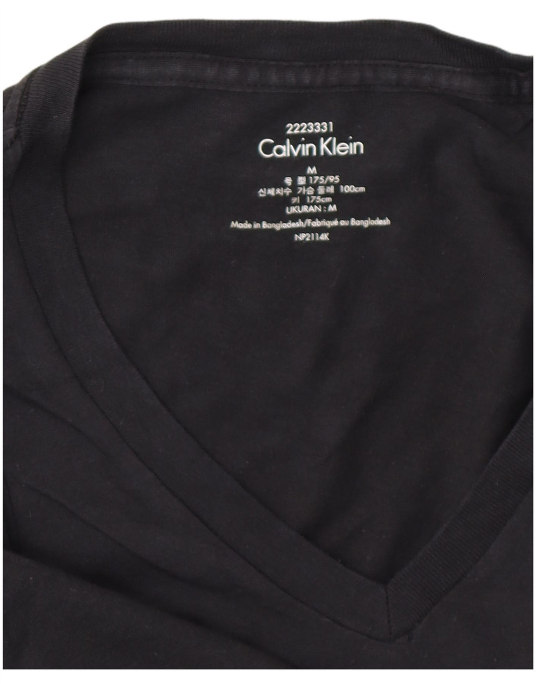 CALVIN KLEIN T-Shirt Homme Noir Moyen