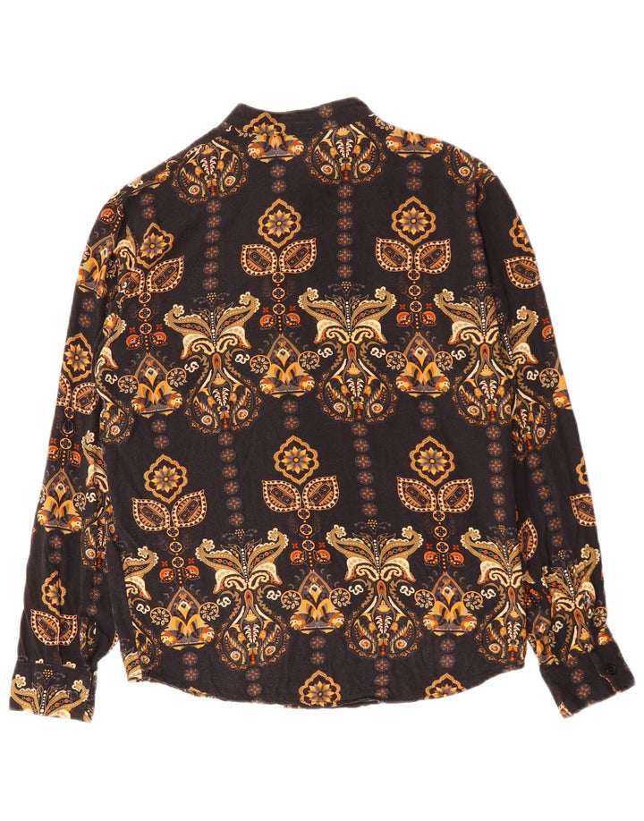 ADON Chemise Homme Petit Noir Paisley