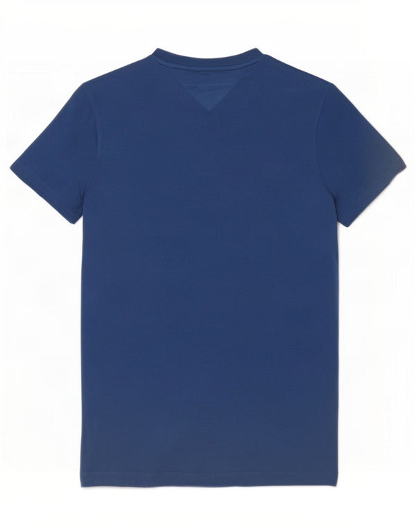 Tommy Hilfiger T-shirt graphique coupe slim pour homme, grand bleu