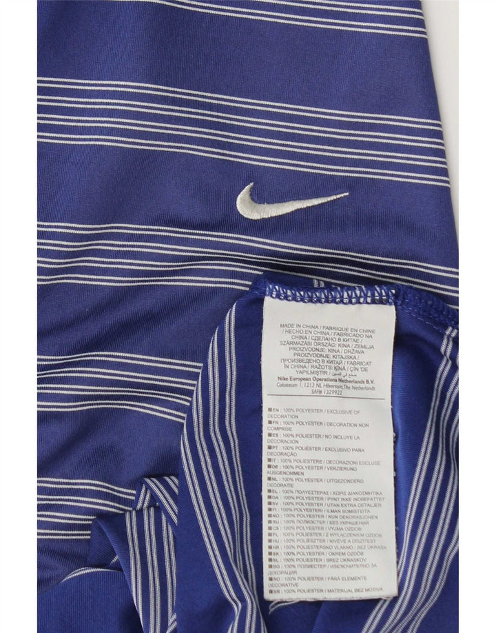 Nike Polo pour hommes 2XL Bleu marine rayé en polyester