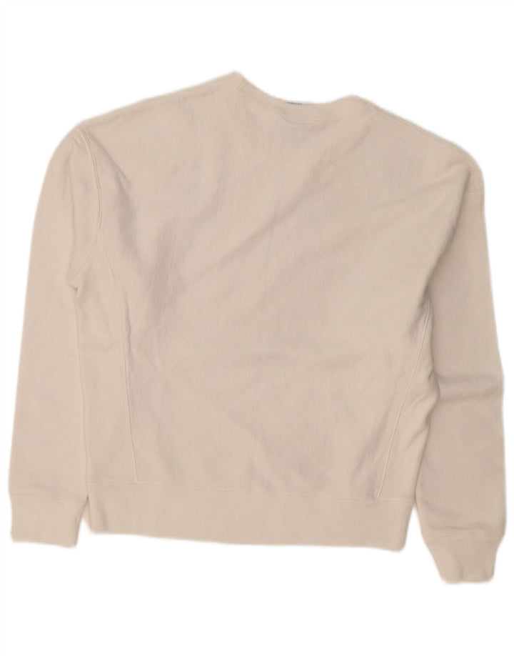 Champion Sweat-shirt pour femme UK 14 en coton blanc moyen