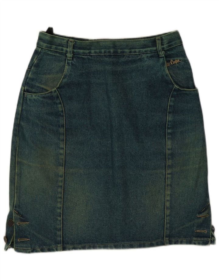 Lee Cooper Jupe en jean pour femme IT 42 Medium W26 Vert Coton