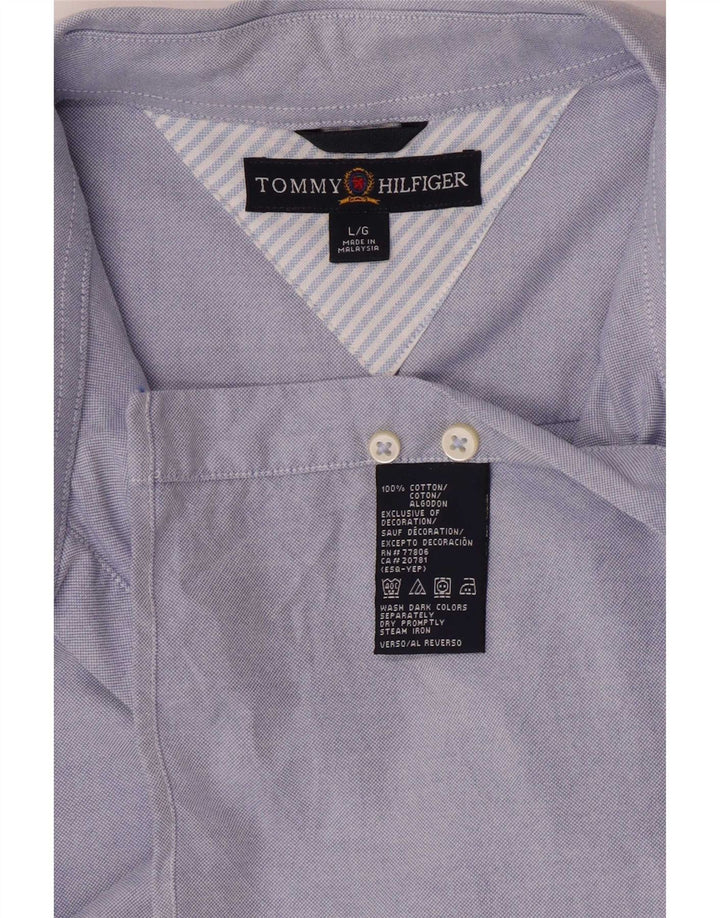 Tommy Hilfiger Chemise Regular Fit Homme Grand Bleu Coton