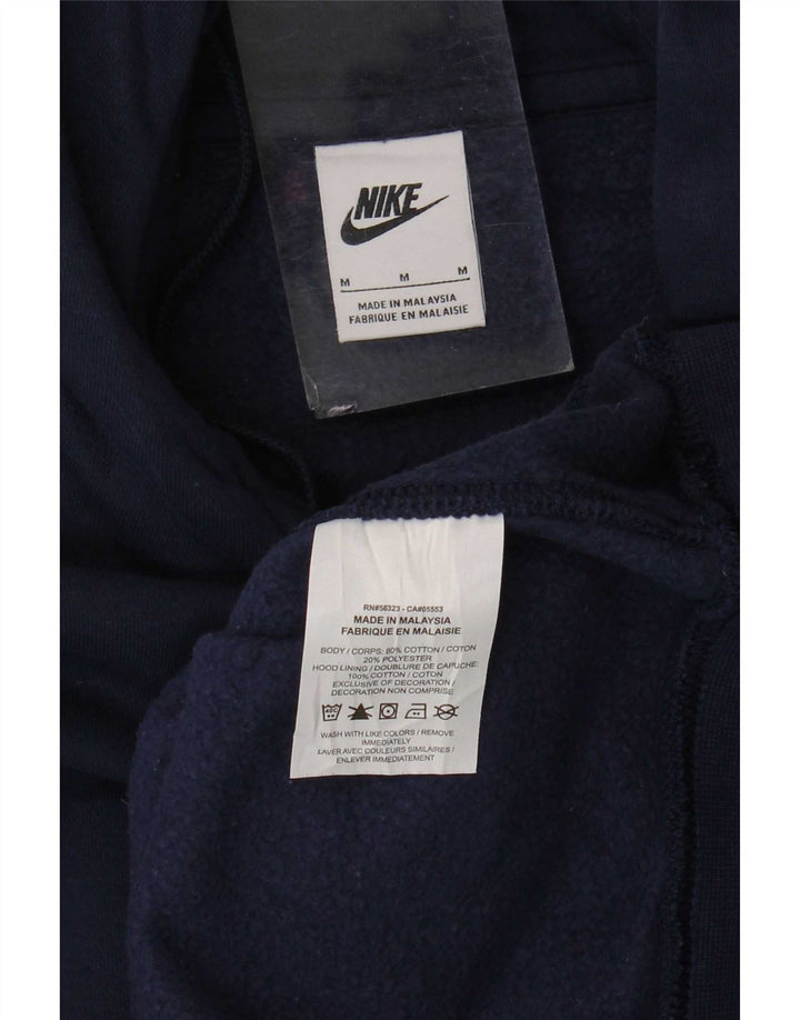 Nike Pull à capuche en coton bleu marine moyen pour homme