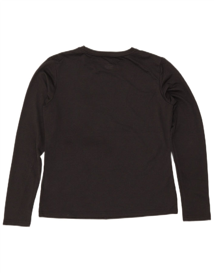 NIKE Haut Dri Fit à manches longues pour femmes US 8/10 Polyester noir moyen