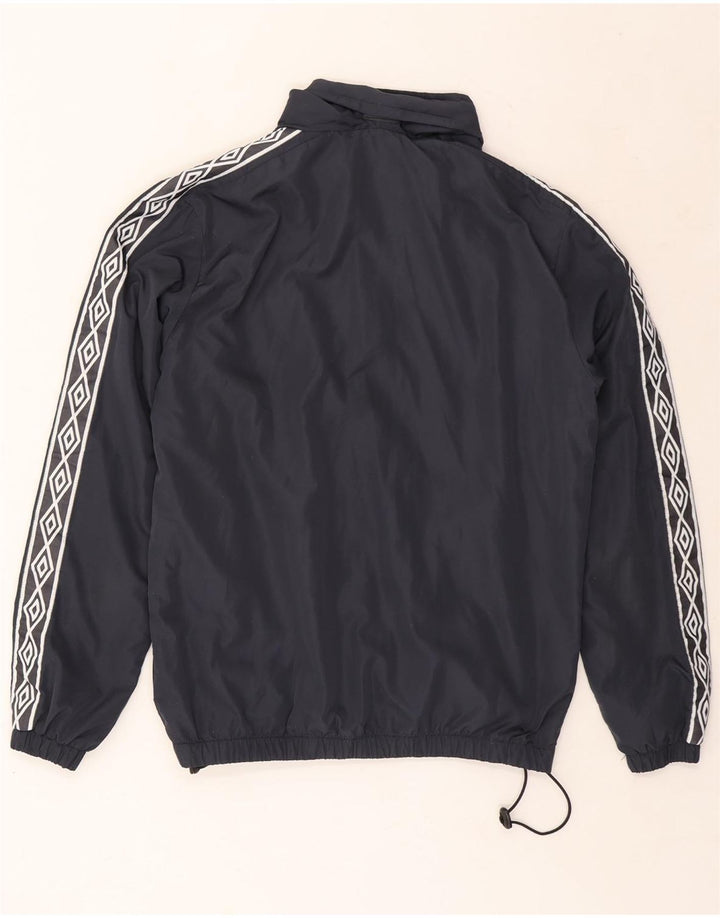 UMBRO Veste de survêtement graphique à capuche pour homme Petit bleu marine Polyester