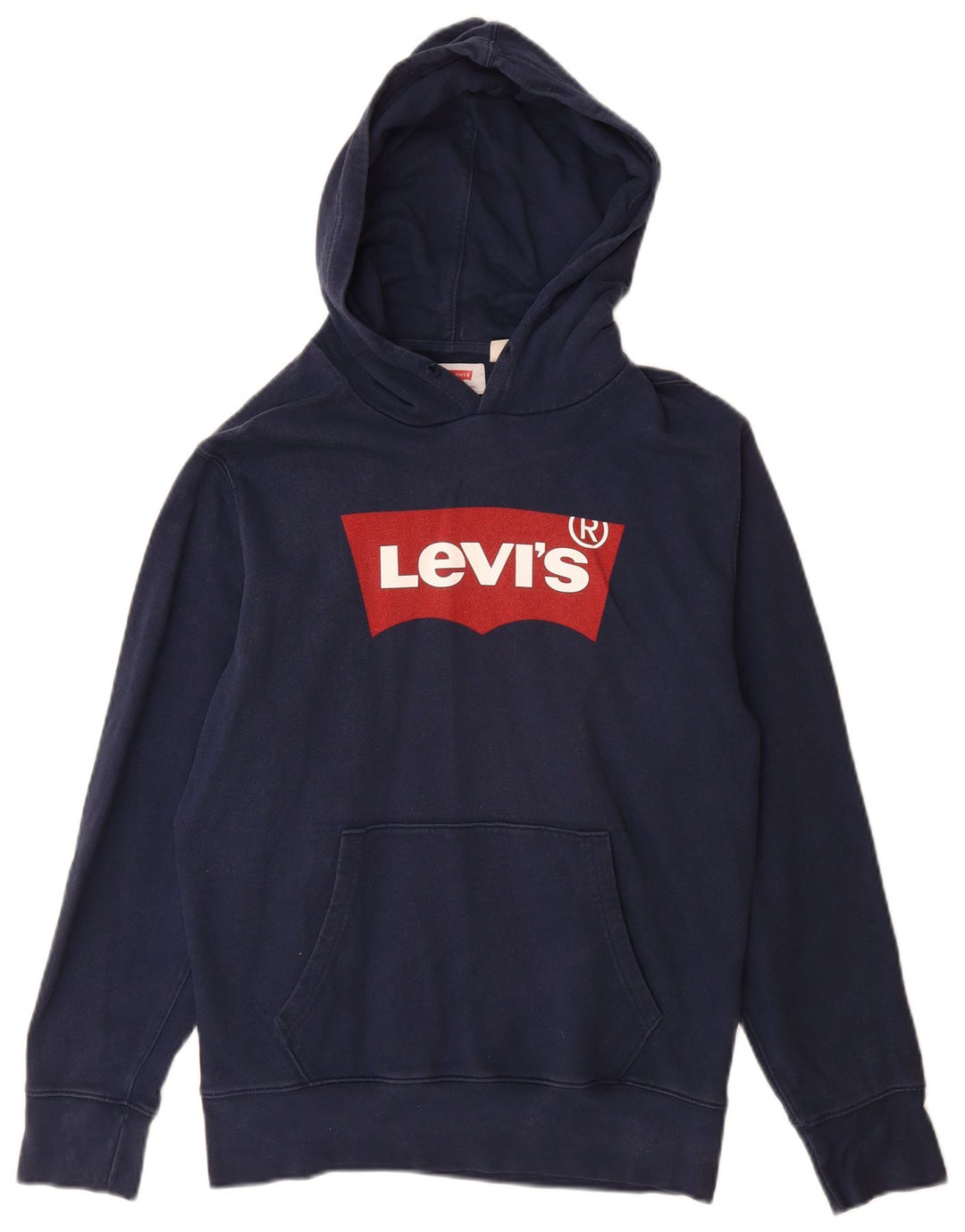 Levi's Pull à Capuche Graphique Homme Bleu Marine Petit Coton