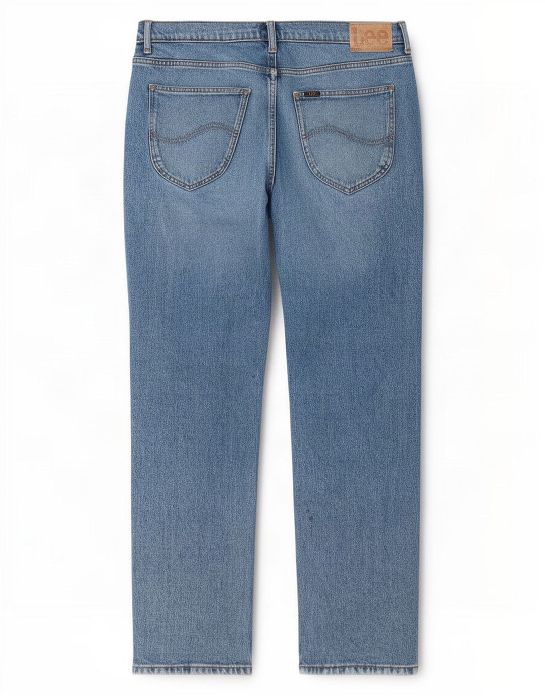 Lee Jean Droit West Homme W34 L32 Bleu Coton