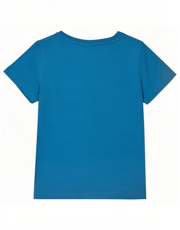Puma T-Shirt Graphique Garçon 7-8 Ans Bleu Coton