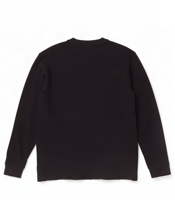 Zara Homme Top Manches Longues Coton Noir Moyen