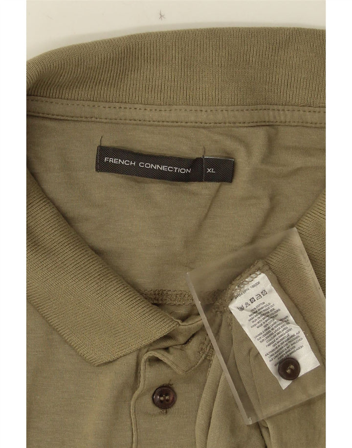 French Connection Polo Homme XL Kaki Coton