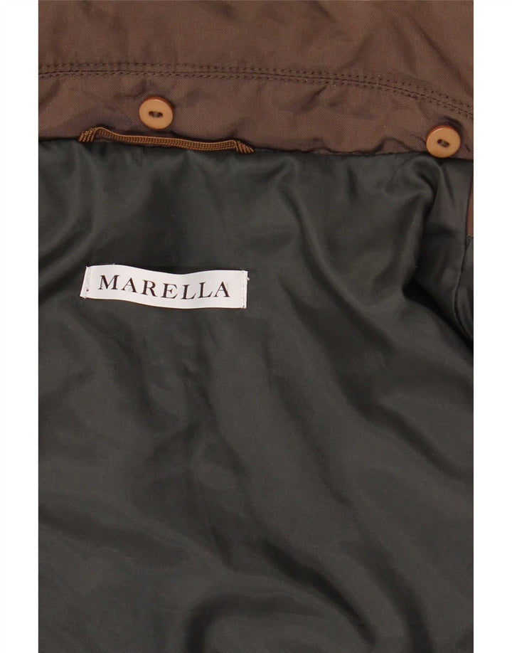 Marella Veste matelassée pour femme UK 14 Large Marron Polyamide