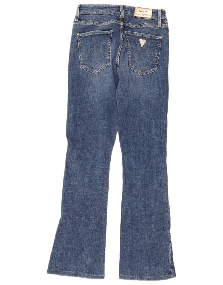 Guess Jean Bootcut Taille Haute Femme W28 L28 Bleu Coton