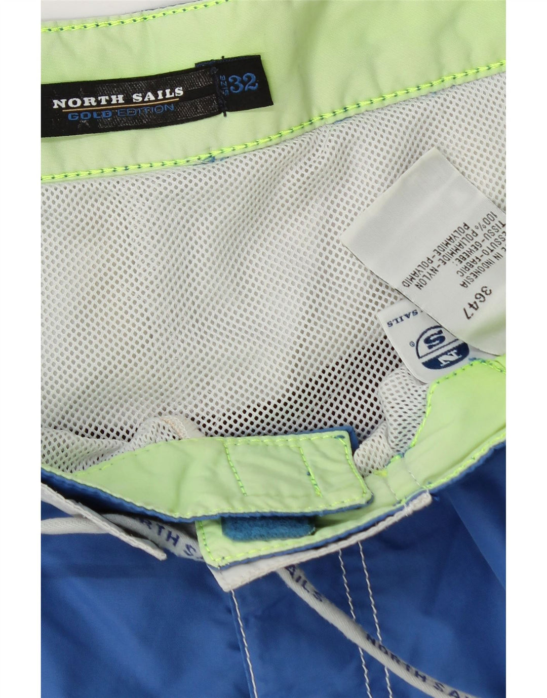 North Sails Short de Bain Graphique Homme Bleu Moyen Polyamide Colorblock