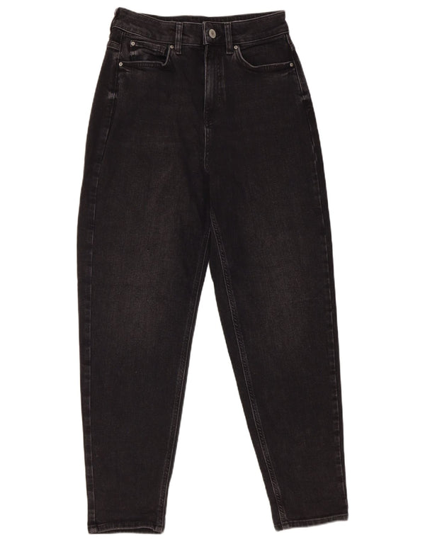 Marks & Spencer Jean Mom Tapered pour femme UK 8 Small W26 L27 Coton noir