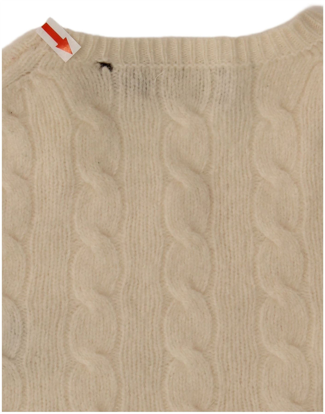 Polo Ralph Lauren Pull ras du cou pour femme UK 12 Medium Off White