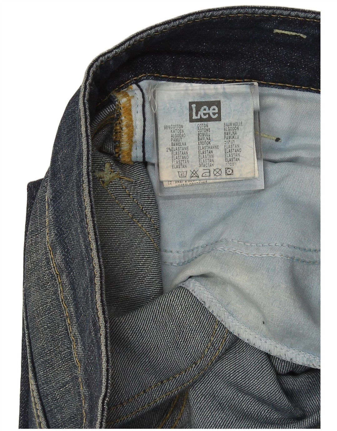Lee Jean Leola Bootcut Femme W28 L32 Bleu Marine Coton