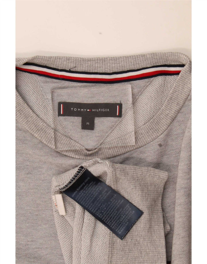 Tommy Hilfiger Sweat-Shirt Graphique Homme Gris Moyen Colourblock