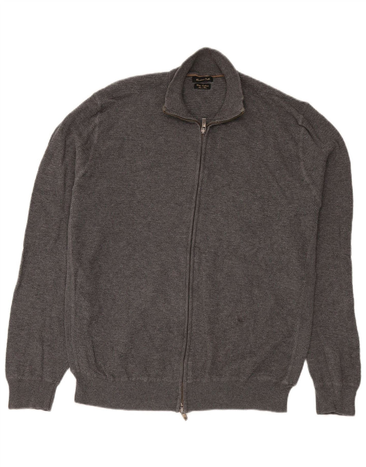 Massimo Dutti Cardigan zippé pour homme XL Gris