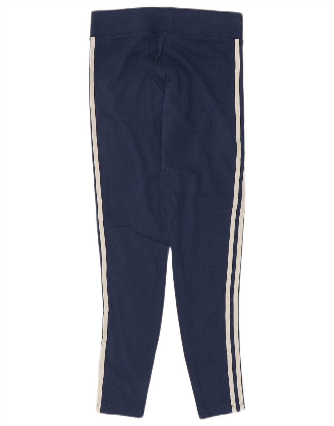 ADIDAS Leggings Femme UK 12 Coton Bleu Marine Moyen