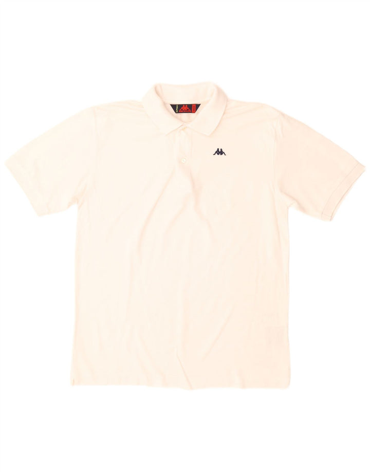 Kappa Polo Homme Blanc Moyen Coton