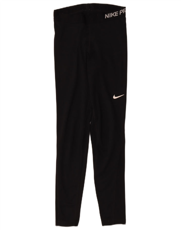Nike Legging graphique Dri Fit pour femme UK 8 Small Noir