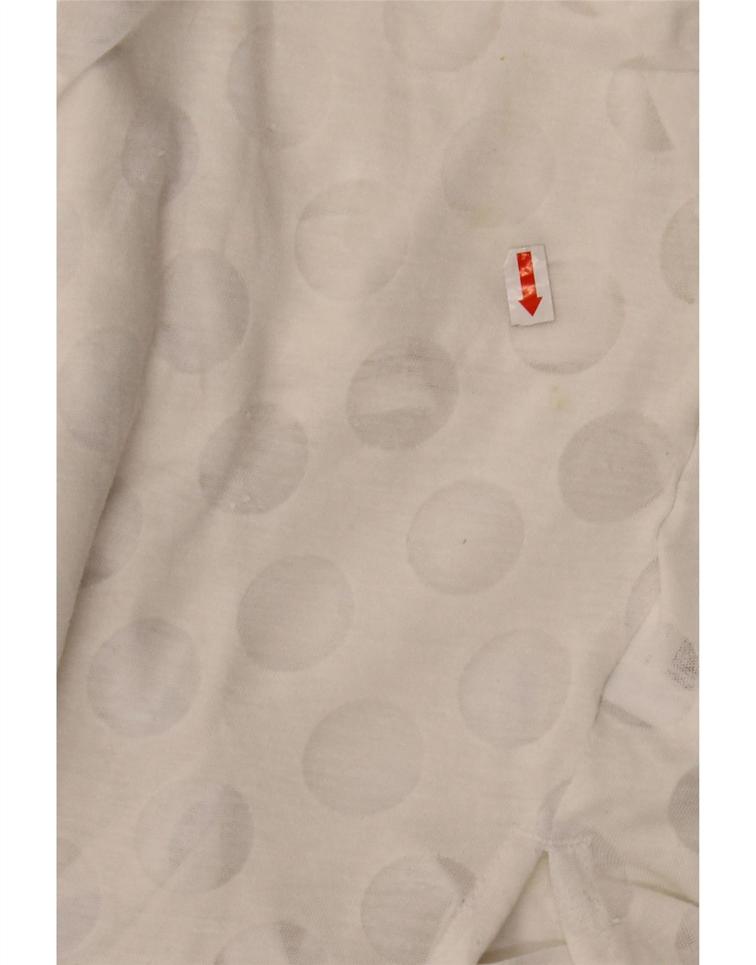 ADIDAS Débardeur Femme UK 10 Petit Polyester Géométrique Blanc