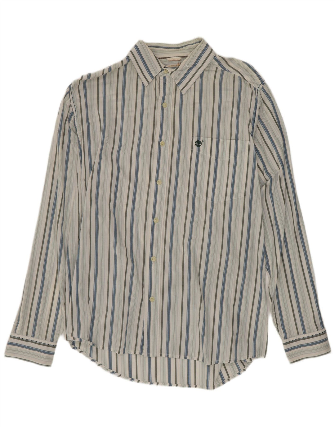 Timberland Chemise Homme Large Bleu Rayé Coton