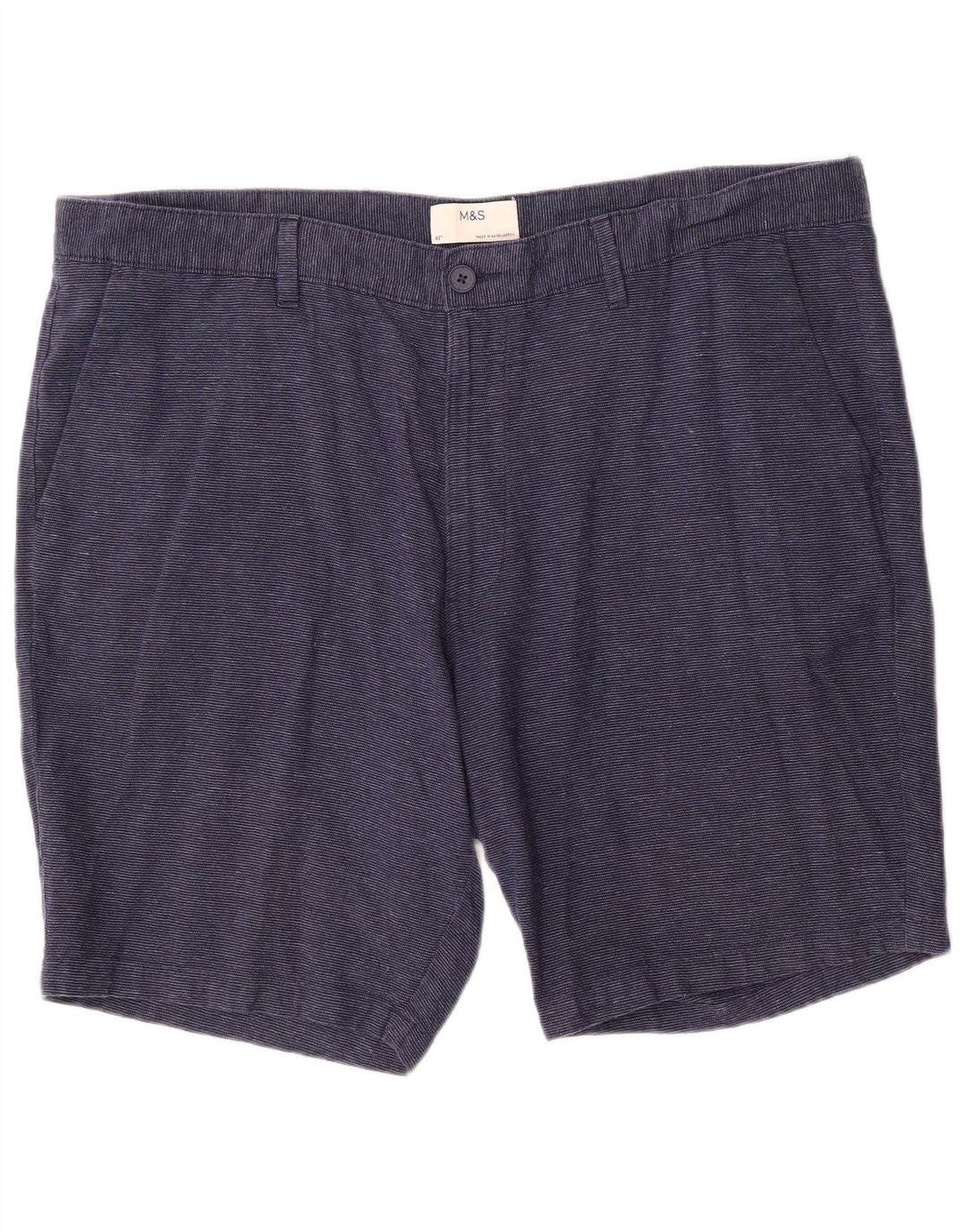 Marks & Spencer Short Chino Homme W42 2XL Bleu Lin