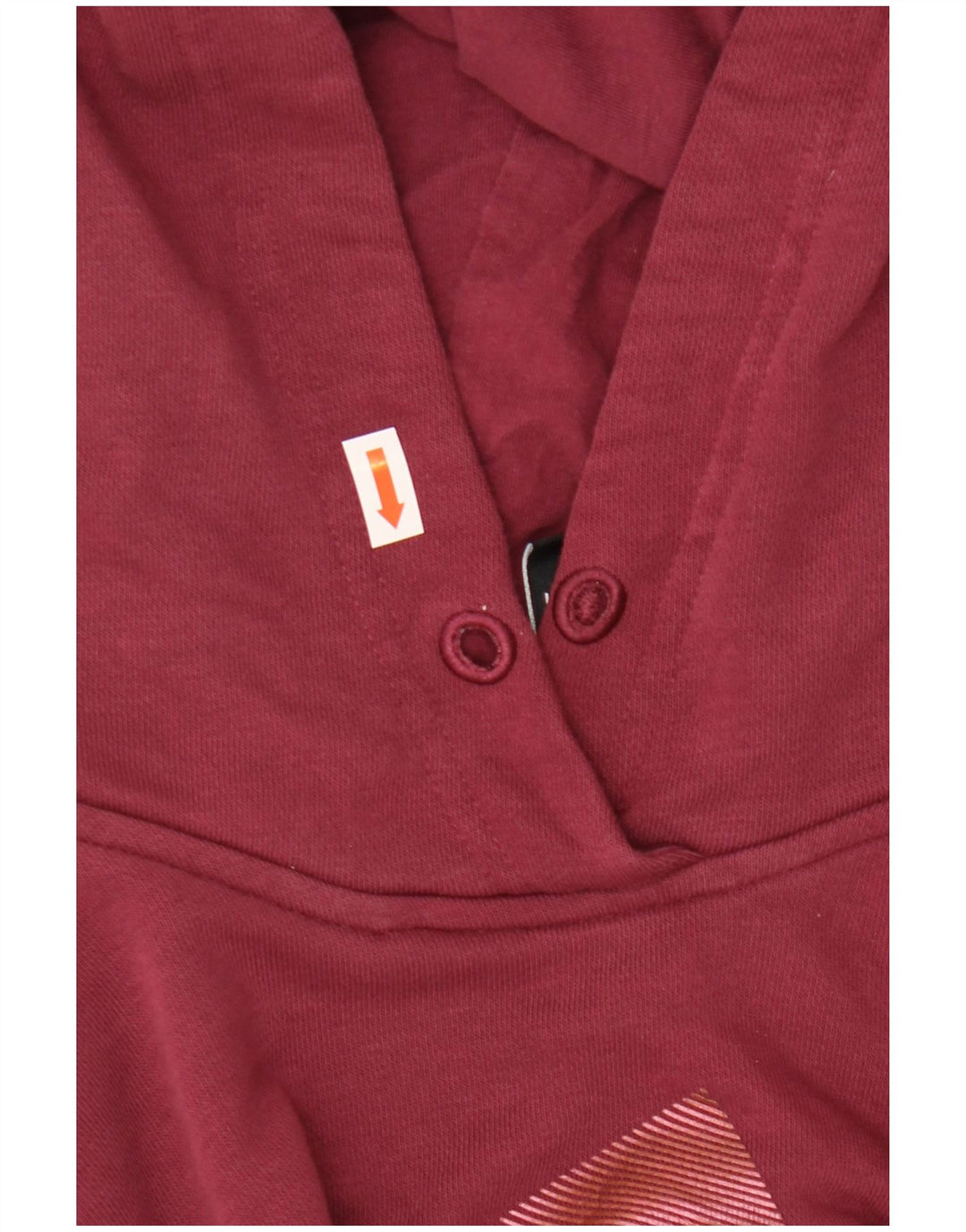 ADIDAS Pull à capuche surdimensionné pour femme UK 8/10 Petit Bordeaux