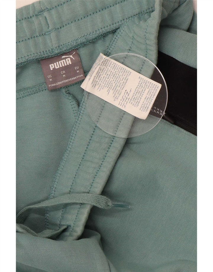 Puma Pantalon de Survêtement Homme Vert Moyen Colourblock Cotton