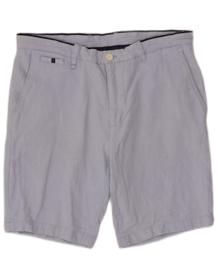 Zara Short Chino Homme EU 44 Large W34 Bleu Coton