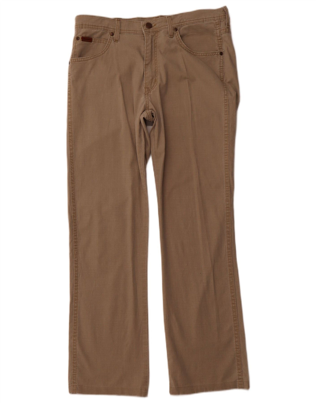 WRANGLER Pantalon décontracté droit extensible Arizona pour homme W34 L30 Marron