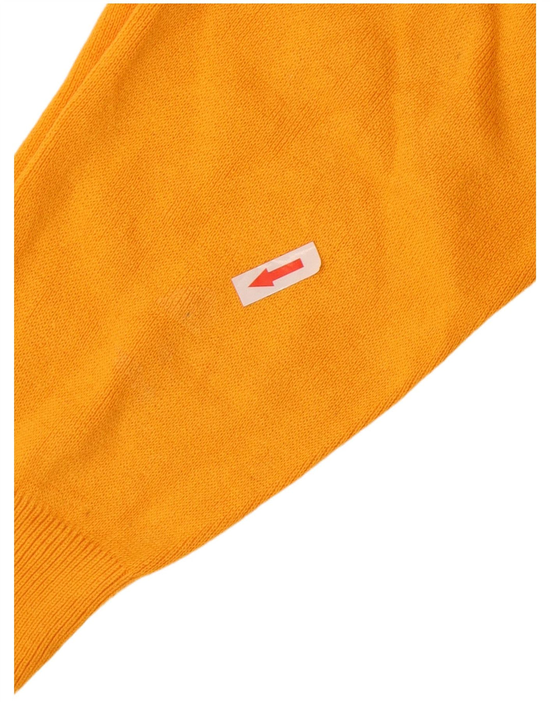 Zara Pull à col rond pour homme en coton jaune Large