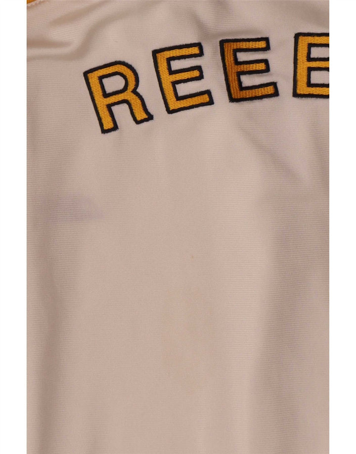 Reebok Veste de Survêtement Graphique Coupe Ample Homme Blanc Large Colorblock