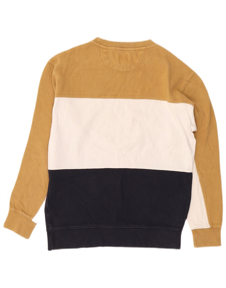 Zara Homme Sweatshirt Jumper Medium Multicolore Colourblock Coton