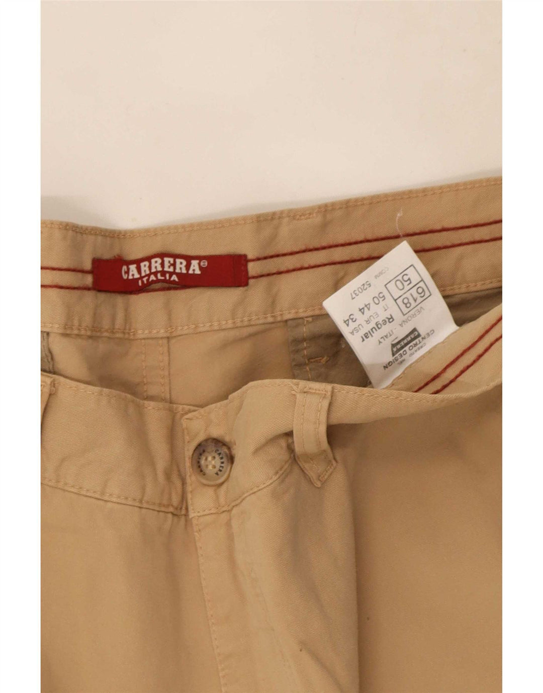 Carrera Hommes 618 Cargo Shorts W34 Grand Beige Coton